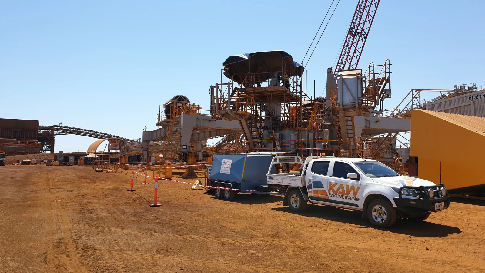KAW car on a mine site.